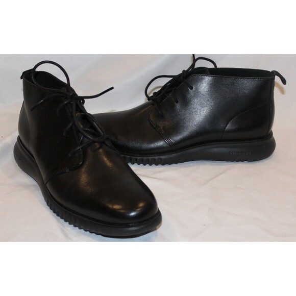 Cole Haan Men's Leather‎ 2.ZeroGrand Chukka Boot Black Sz 10.5 NWOB $200 - Picture 3 of 6